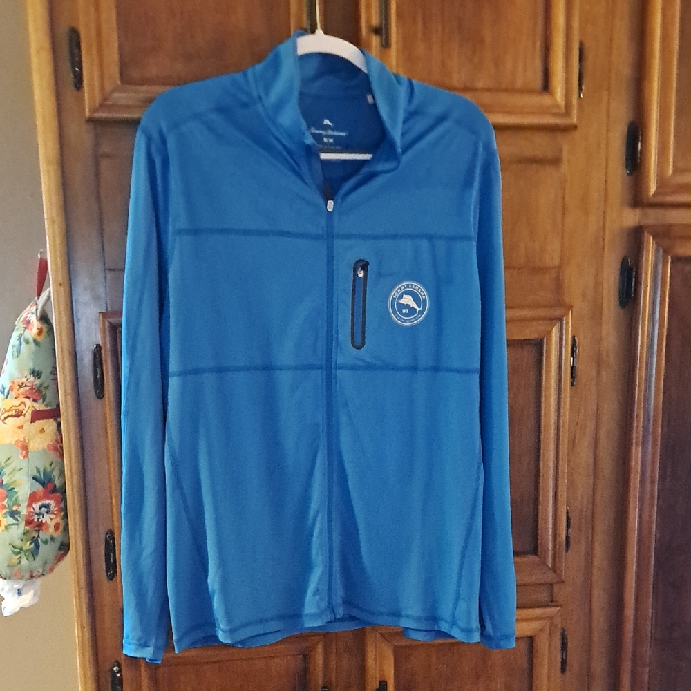 Tommy Bahama Blue Zip-Up Jacket